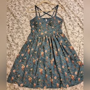 Mini dress with Back straps